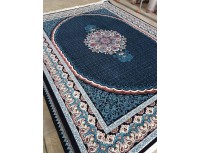 فرش700 شانه طرح ماهی زمینه سرمه ای